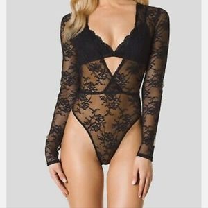 LA Senza Black Lace Lingerie
